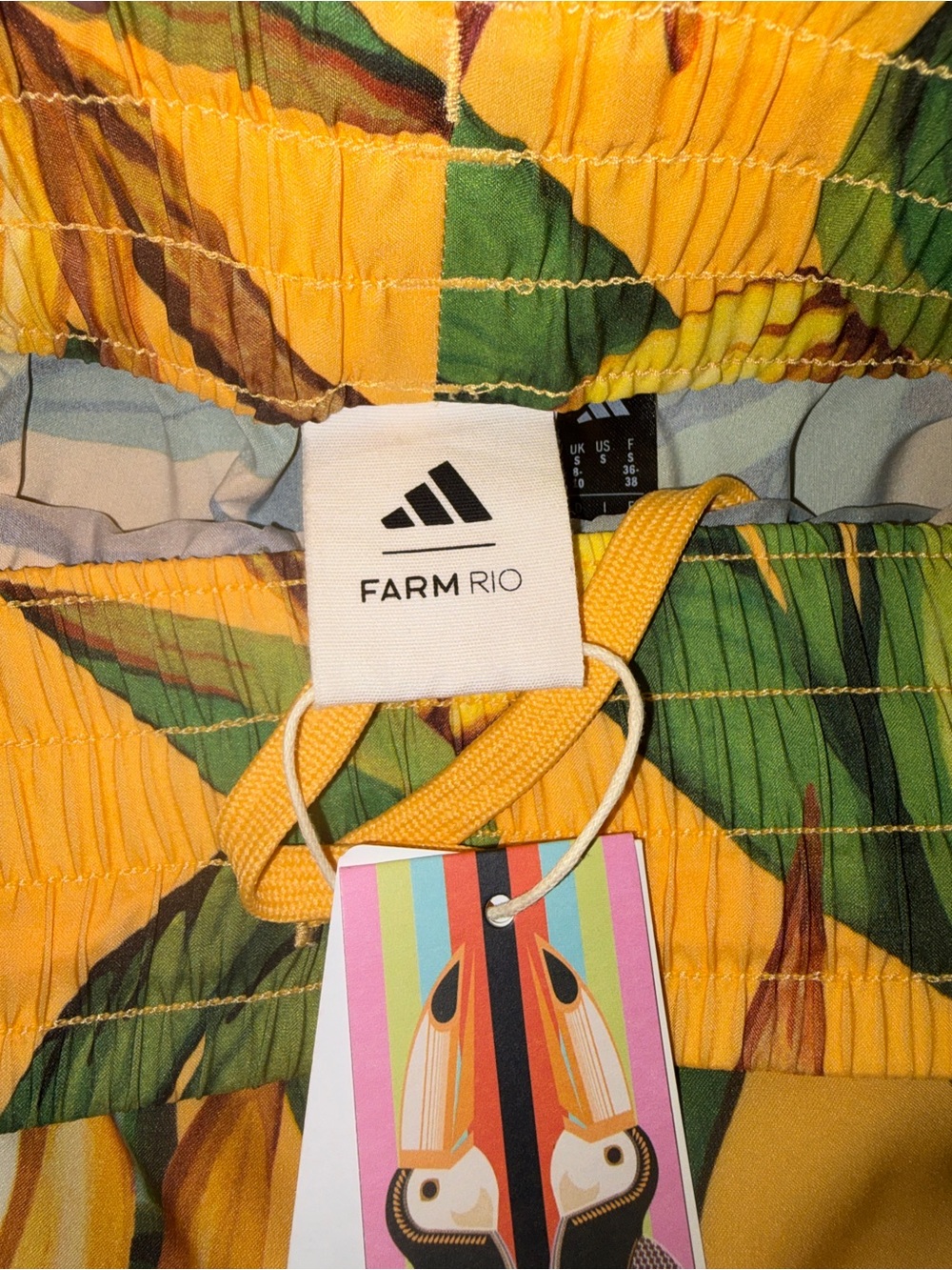 FARM Rio X Addias Pacer Shorts Small NWT - Picture 6 of 16